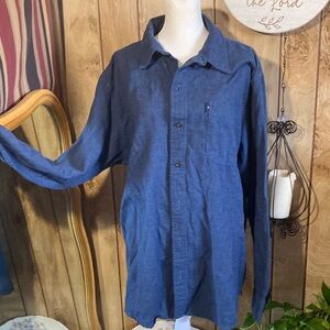 G.H. Bass & Co. Blue Casual Button Down Shirt